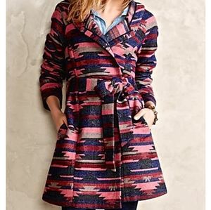 Anthropologie Tabitha Blanket Wrap Coat